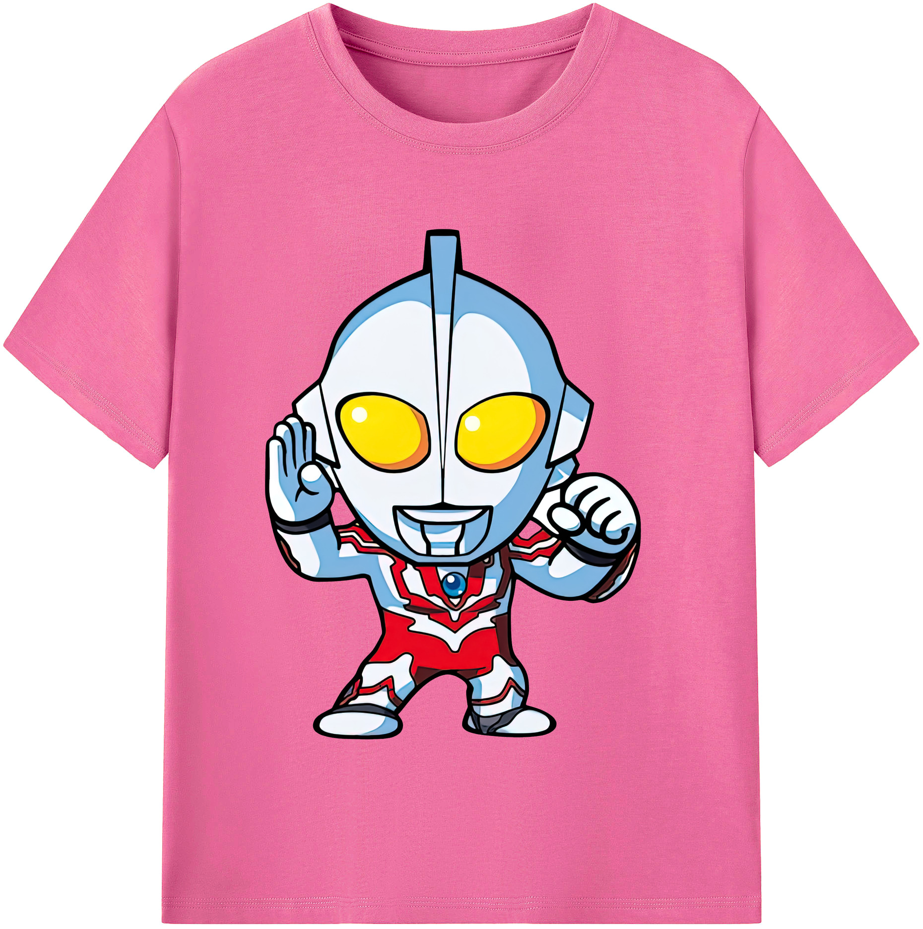 （画像用） ウルトラマン Ultraman レディースカジュアルプリントTシャツ（綿100％）